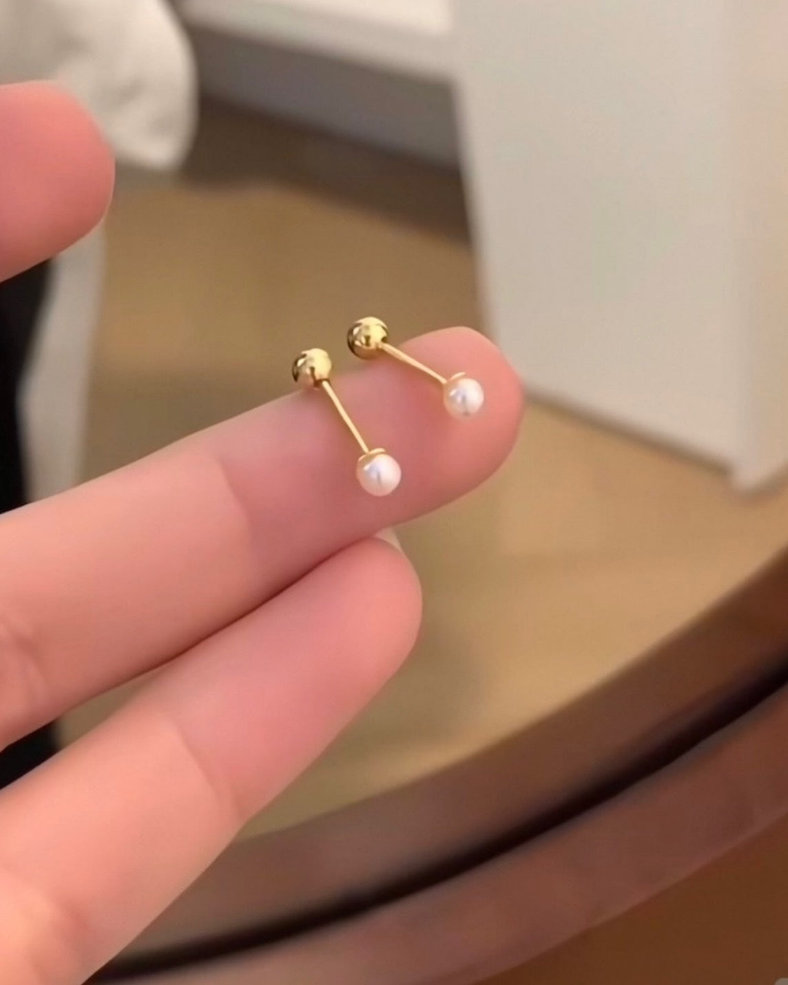 小さいなパール ピア ス
