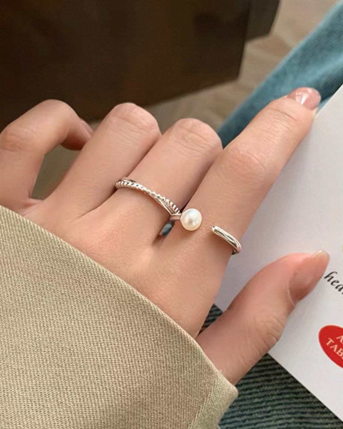 ワンポイントパールリング