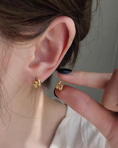 結びイヤリング