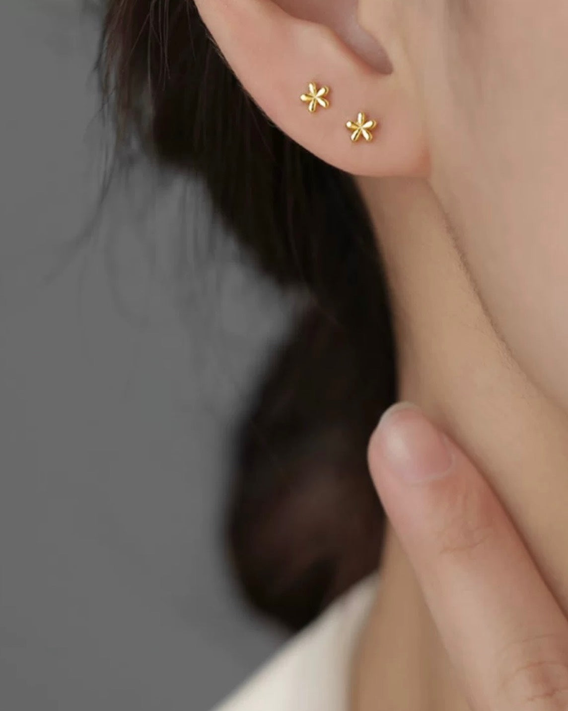 ミニフラワーピアス