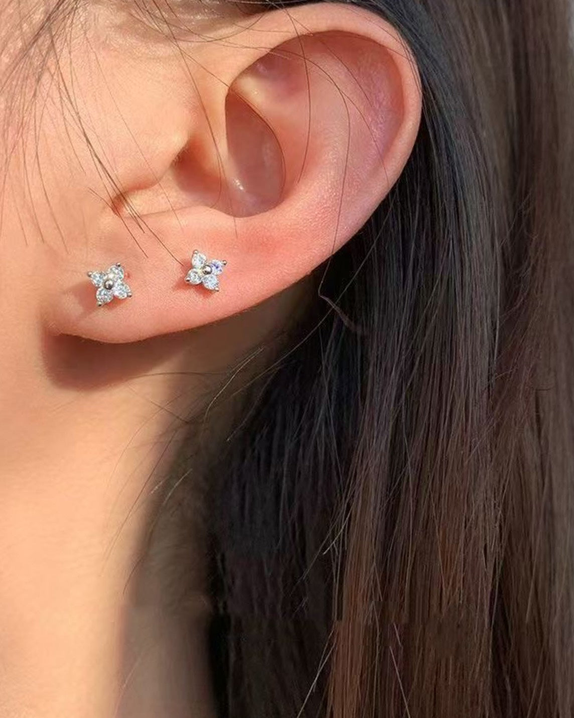 クローバー ボールキャッチピアス
