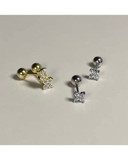 クローバー ボールキャッチピアス