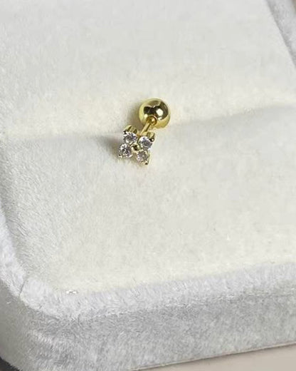 クローバー ボールキャッチピアス