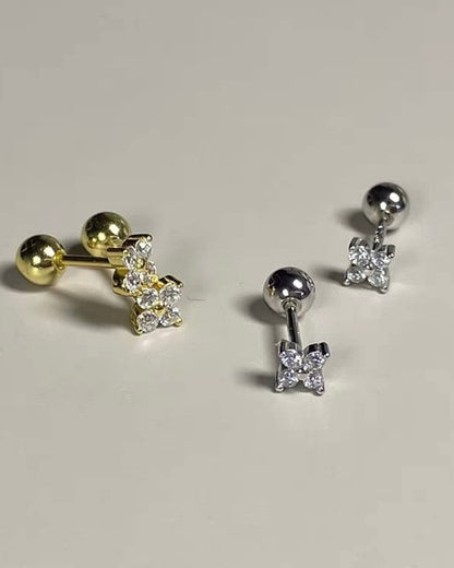 クローバー ボールキャッチピアス