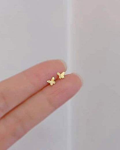 華奢バタフライミニピアス