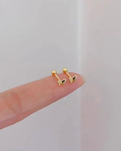 華奢バタフライミニピアス