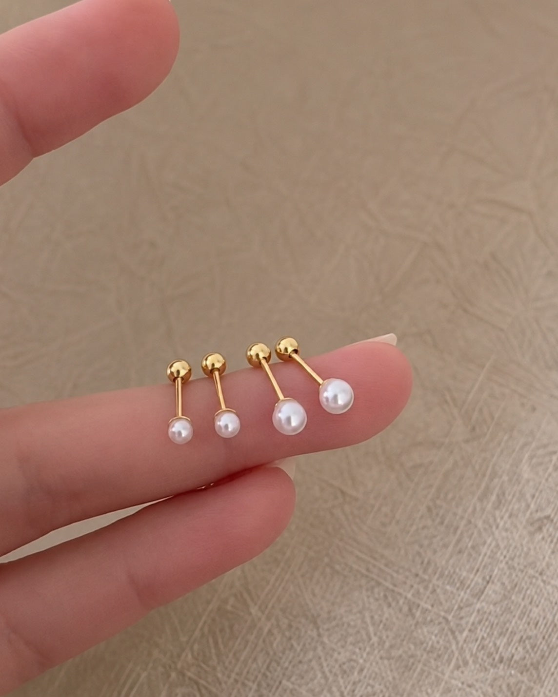 小さいなパール ピア ス