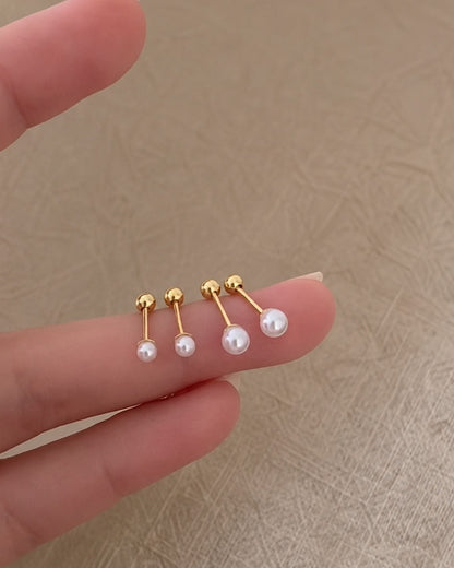 小さいなパール ピア ス